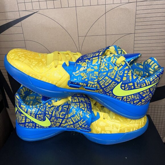 NEW Nike Zoom KD 4 “Scoring Title” 2025 FZ5916-400 Size 10.5 Blue Yellow main image 7